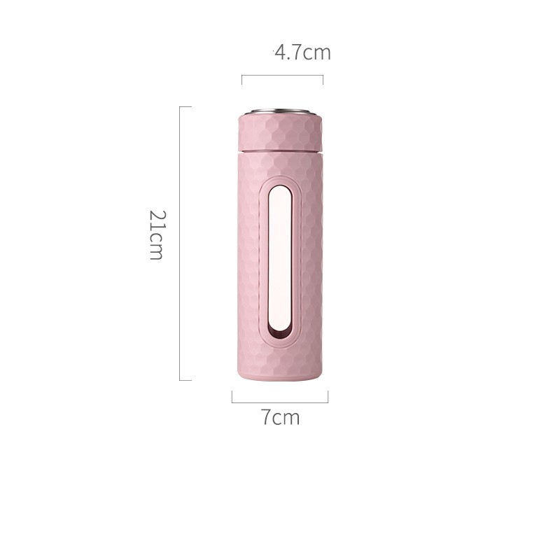 Tea cup girl portable plastic glass cup