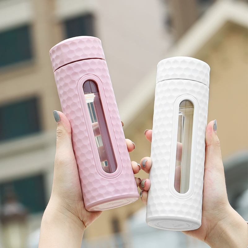Tea cup girl portable plastic glass cup