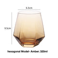Clear glass cup whiskey glass